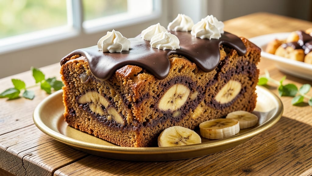 Banana Chocolate Loaf Cake Recipe: Moist Layers With Warm Spice Streaks