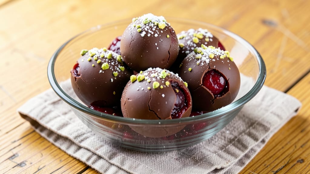 Cherry Chocolate Balls Recipe: Tart Cherries and Rich Ganache in 15 Minutes