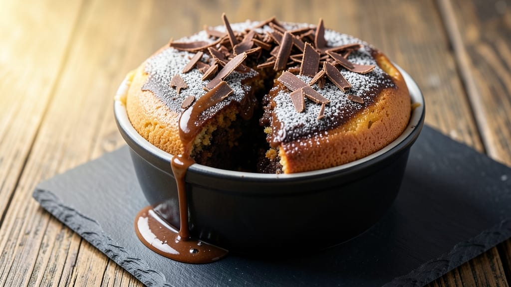 Big Molten Chocolate Lava Cake Recipe: Espresso-Infused Core That Oozes Onto Plates