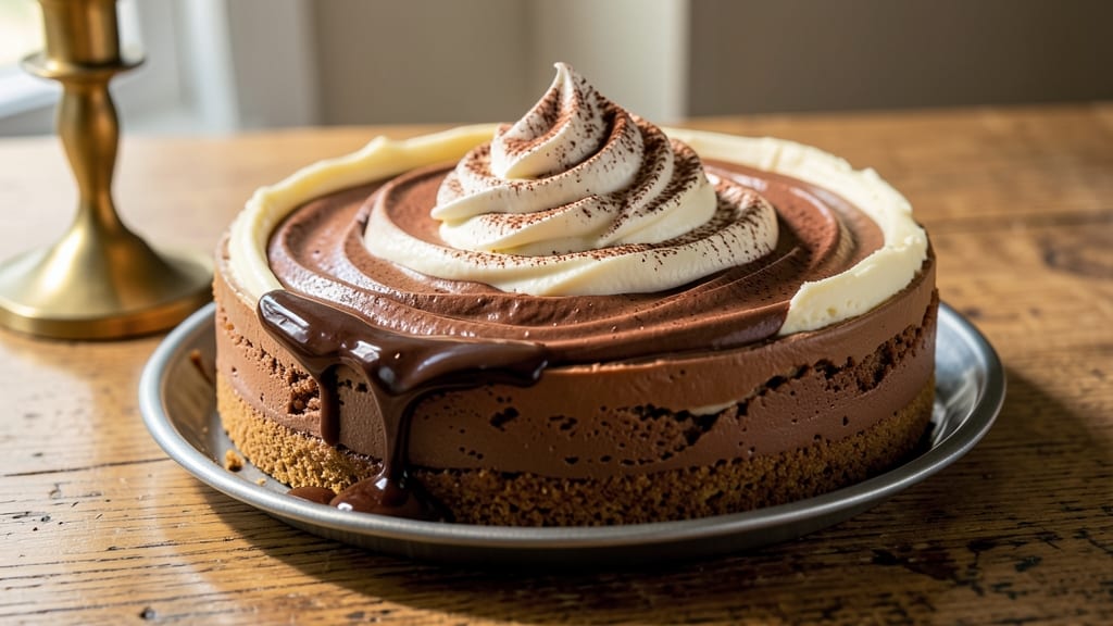 Boston Chocolate Cream Pie Cheesecake Recipe: Triple-Layered Indulgence With No-Bake Ease