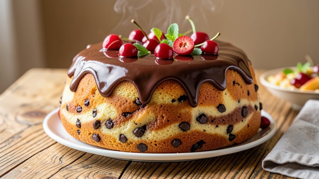 Cherry Chocolate Chip Bundt Cake Recipe: Triple-Layered Height With Juicy Cherry Bursts