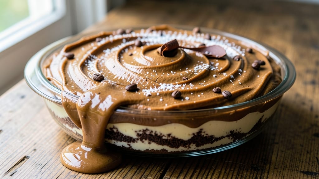 Baker's Sweet German Chocolate Frosting Recipe: Coffee-Infused Ganache With Crunchy Pecan Streaks