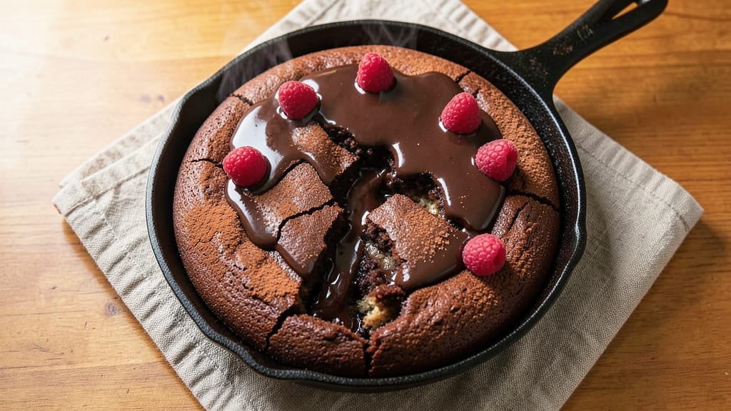 Cast Iron Chocolate Cake Recipe: Deep Chocolate Flavor With Crispy Edges