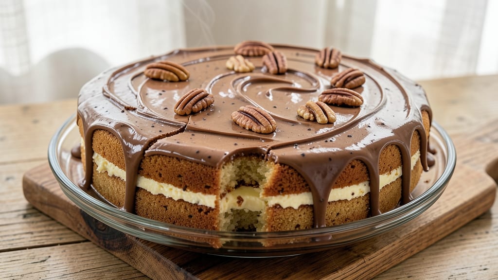 Betty Crocker's German Chocolate Cake Frosting Recipe: Coffee-Infused Ganache With Pecan Crunch