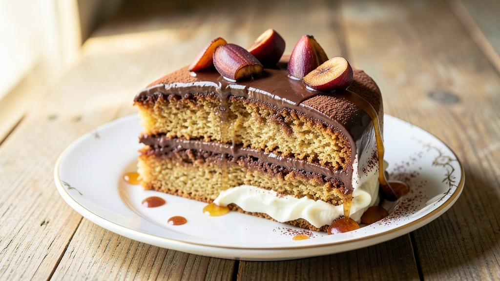 Banana Chocolate Yogurt Cake Recipe: Moist Layers with Vanilla Yogurt Magic