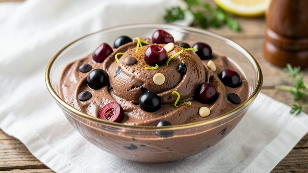 Black Cherry Chocolate Chip Ice Cream Recipe: Tart Fruity Swirls and Melty Chunks
