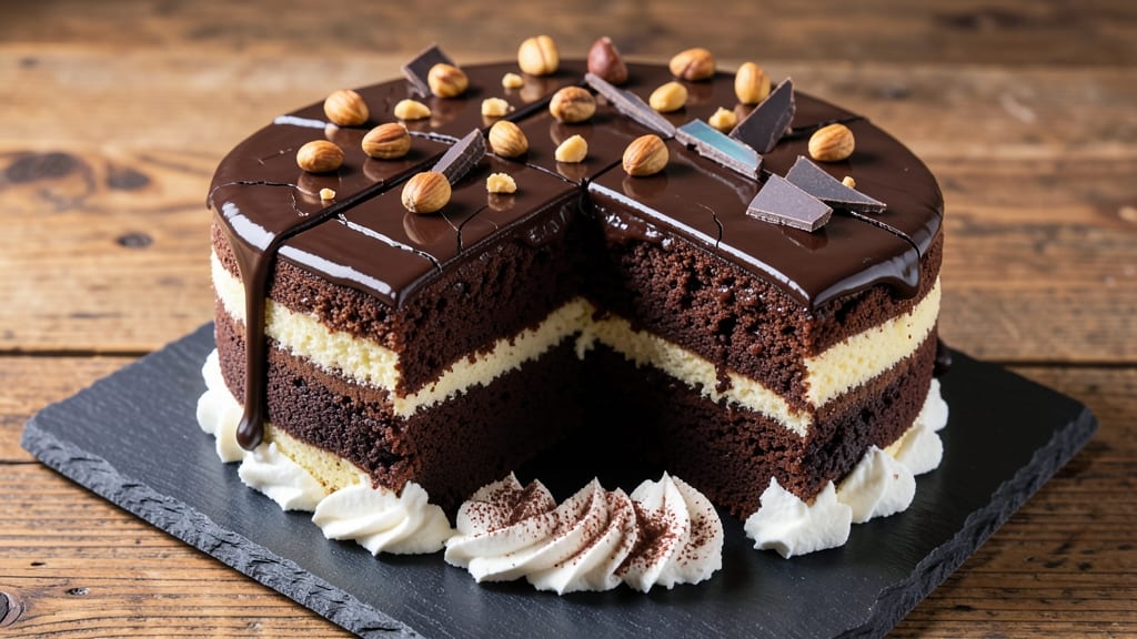 Baker's German Sweet Chocolate Cake Recipe: Original Coffee-Espresso Swirls and Crispy Top Layers