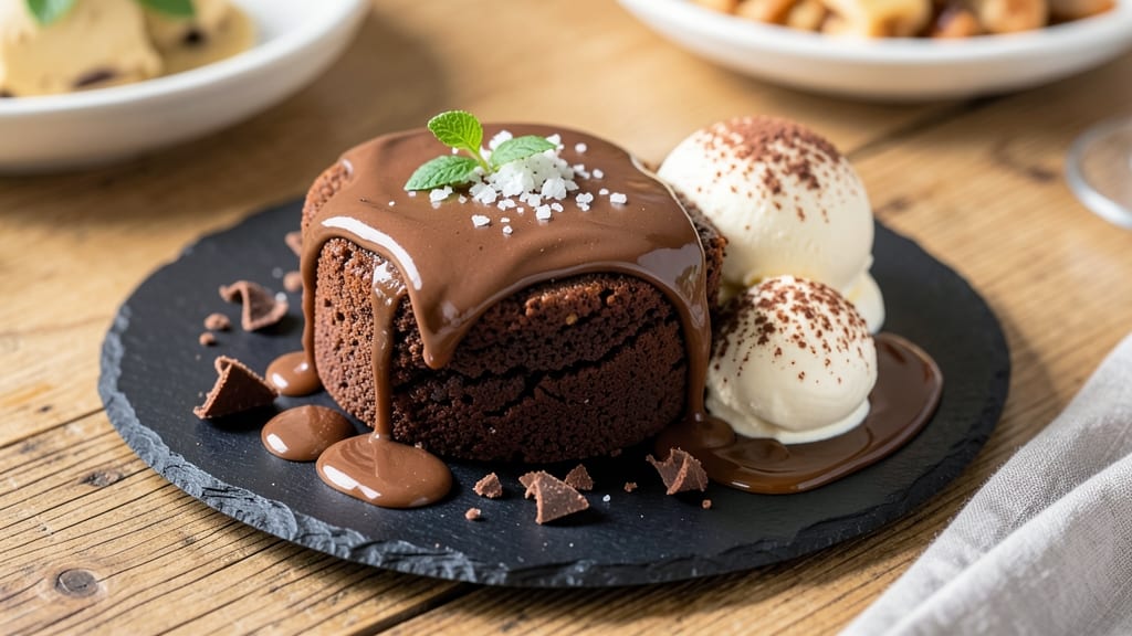 Carrabba's Chocolate Dream Copycat Dessert Recipe: Warm Coffee Swirls and Buttery Pecan Topping