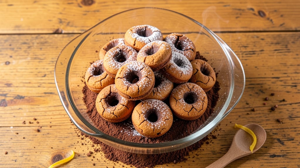 Baked Chocolate Donut Holes Recipe: Coffee-Infused Crunch With Warm Ganache Rivers