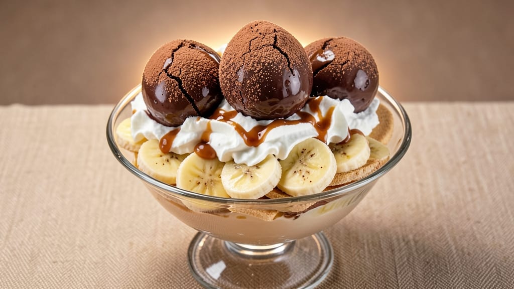 Banana Pudding Hot Chocolate Bombs Recipe: Triple-Layered Surprise With Vanilla Swirls