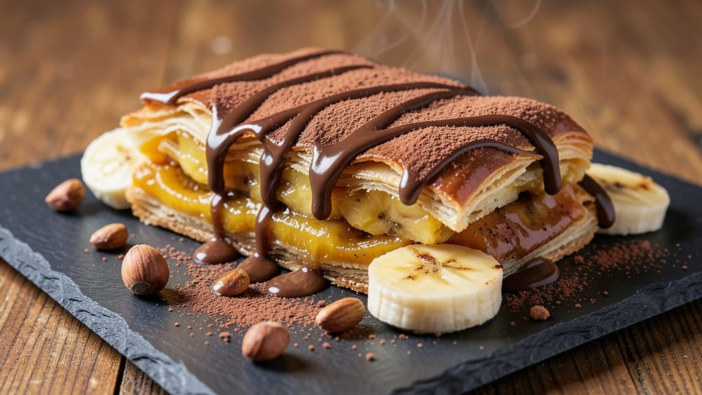Banana Chocolate Pastry Recipe: Fudgy Crunch Meets Melty Sweetness