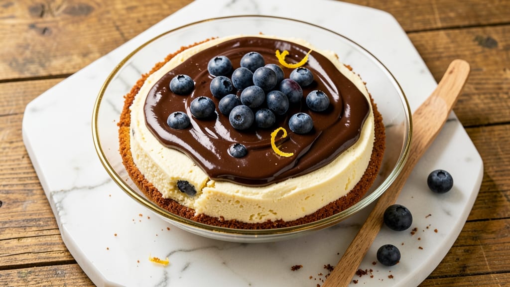 Blueberry Chocolate Cheesecake Recipe: Bursting Berries and Fudgy Chocolate Layers