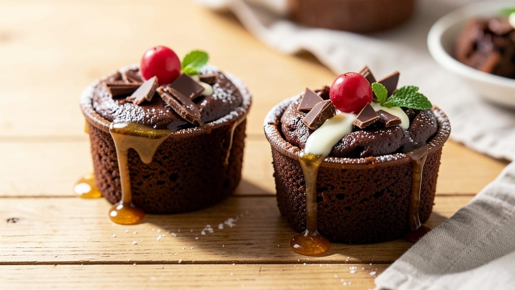 Bakers Chocolate Lava Cake Recipe: Molten Core That Oozes Onto Plate