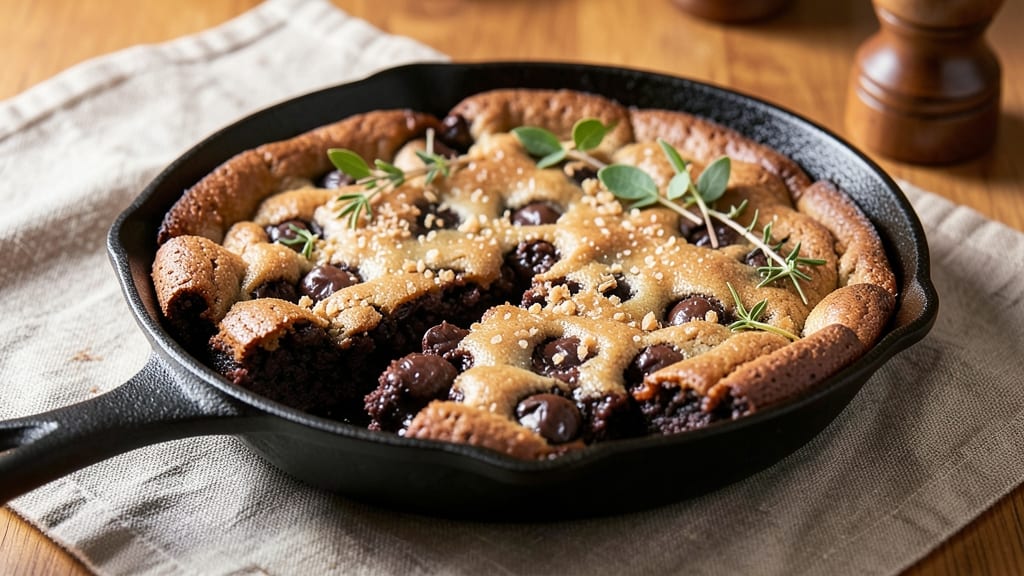 Cast Iron Skillet Chocolate Chip Cookie Brownies Recipe: Crispy Edges, Gooey Centers, and Warm Chocolate Rivers