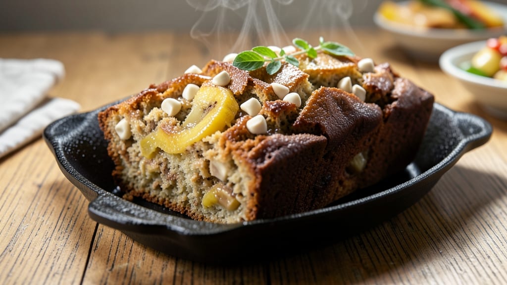 Banana Bread Recipe With White Chocolate Chips: Moist Crumb and Melty Streaks in Every Slice