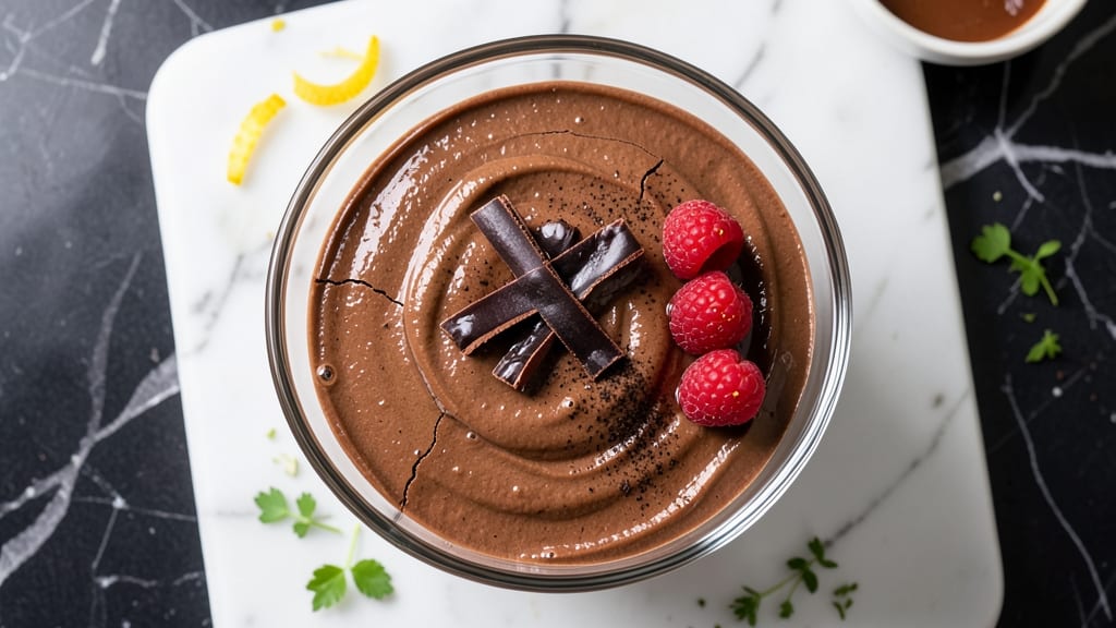 Best Moist Chocolate Recipe: Dark Chocolate and Espresso Mousse With Silky Ganache Swirls