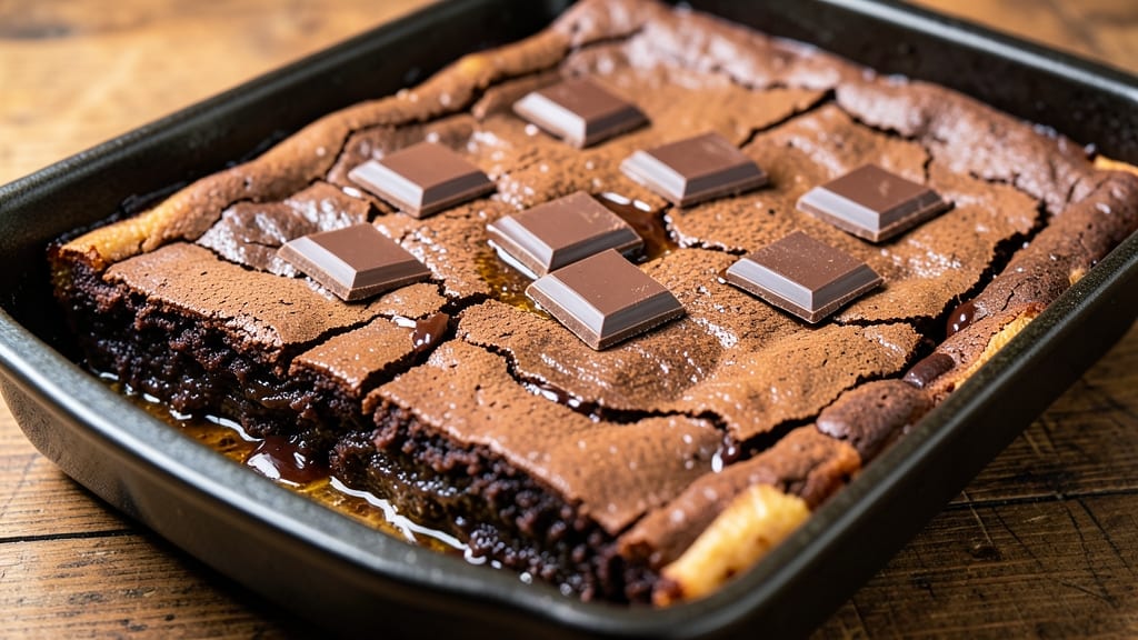 Brownie Recipe With Baker's Chocolate Squares: Fudgy Cracks and Intense Melting Chunks