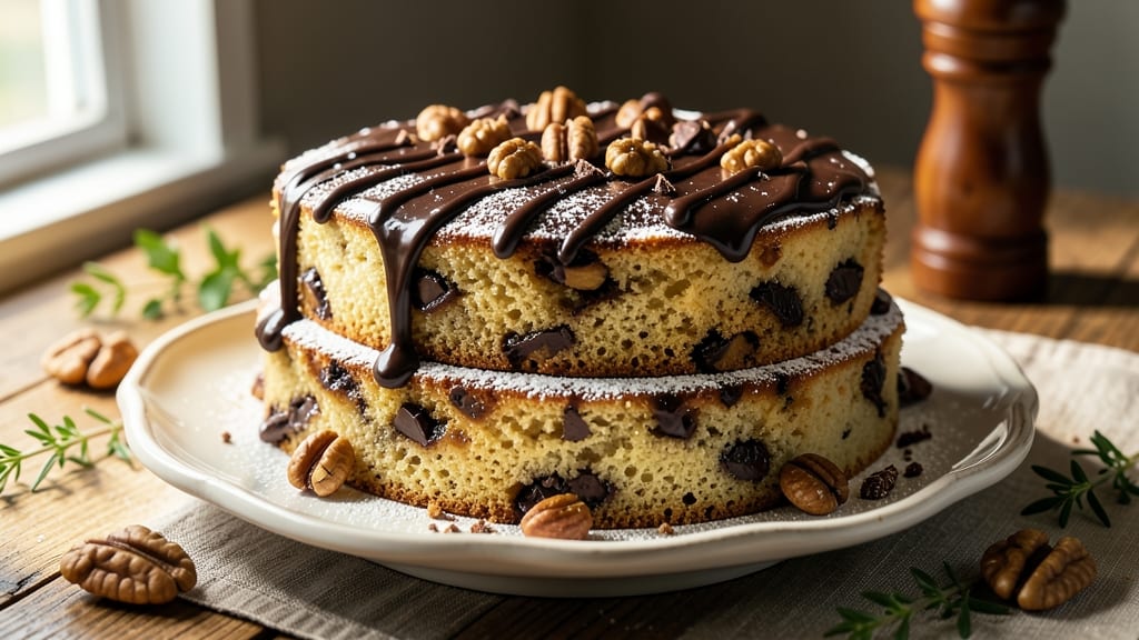 Banana Chocolate Walnut Cake Recipe: Fudgy Layers With Nutty Crunch and Warm Spice