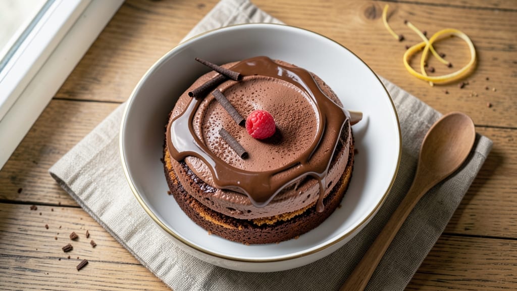 Baked Chocolate Mousse Cake Recipe: Silky Airy Layers Baked to Golden Perfection