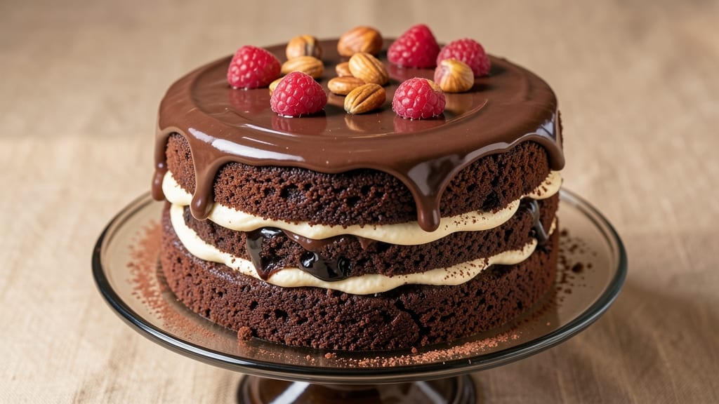 Bête Noire Chocolate Cake Recipe: Espresso-Infused Crunch and Fudgy Layers