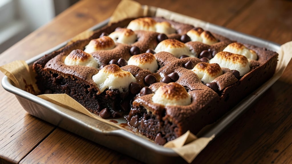 Brownie Recipe With Chocolate Chips And Marshmallows: Gooey Melted Rivers and Crunchy Clusters