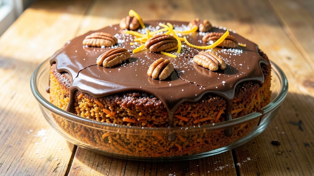 Carrot Cake With Chocolate Icing Recipe: Moist Spice Cake and Rich Fudgy Frosting