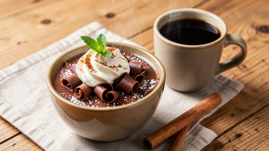 Café Con Leche Chocolate Recipe: Spiced Coffee Mousse With Crunchy Top