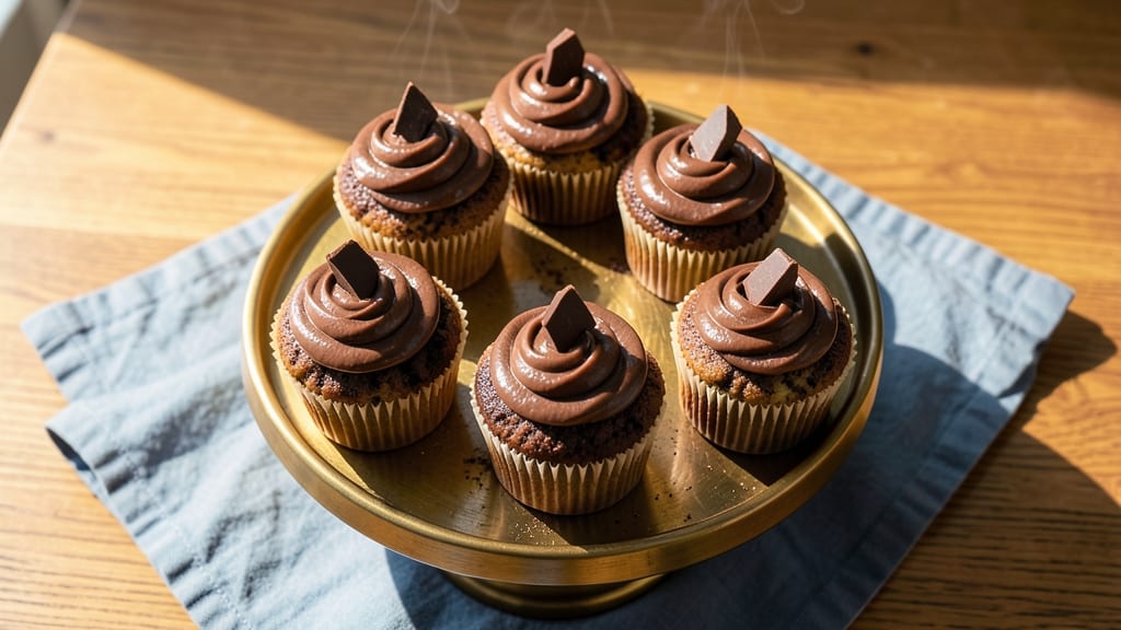 Baked by the Lake Chocolate Cupcakes Recipe: Coffee-Infused Frosting and Crumbly Base
