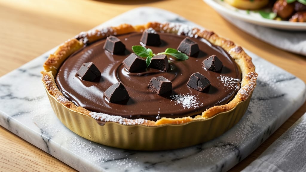 Belgian Chocolate Tarts Recipe: Crispy Cocoa Crust Meets Molten Ganache