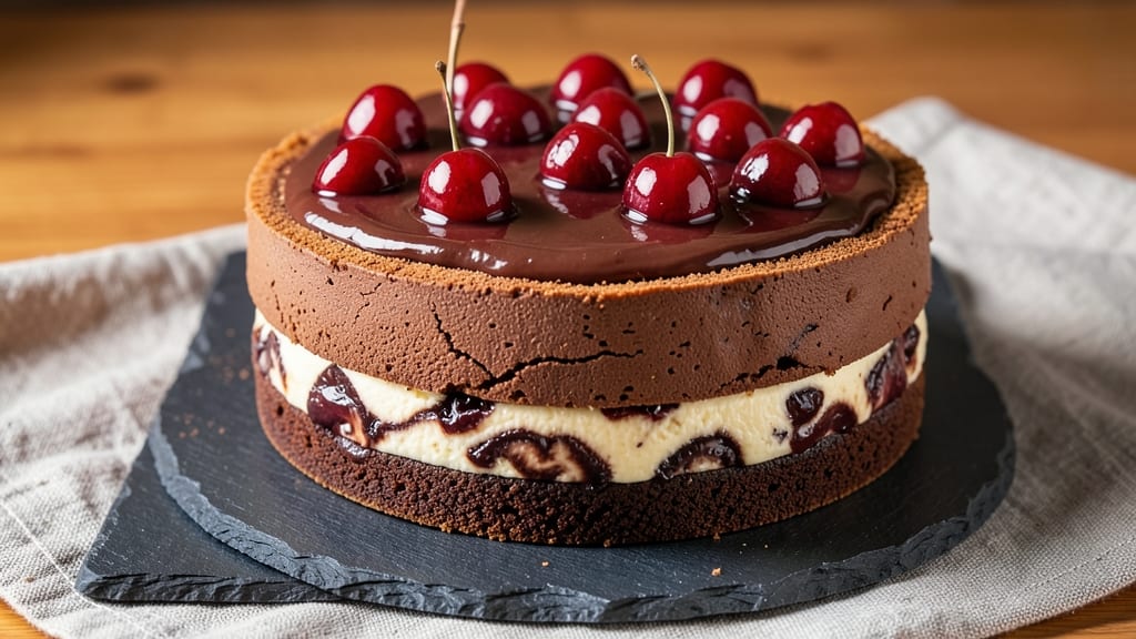 Cheesecake Factory Cherry Ghirardelli Chocolate Cheesecake Recipe: Triple-Layered Decadence With Coffee-Infused Fudge